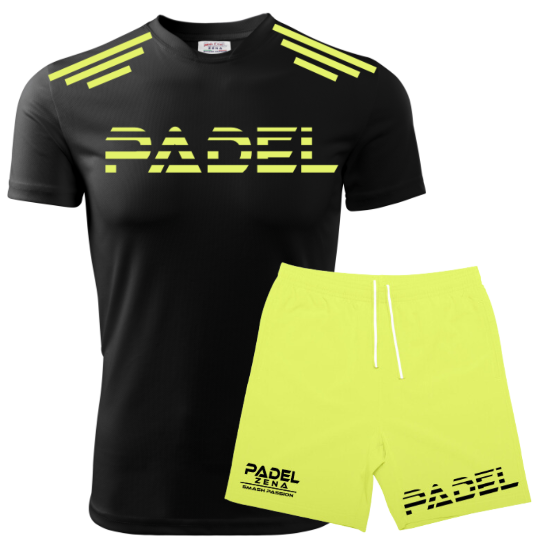 Kit PREMIUM - Optical - Nero&Royal+GialloFluo - Zena Padel