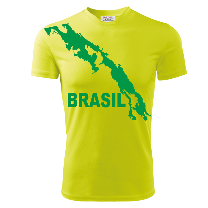 T-Shirt BRASILE Sketch Yellow - Zena Padel