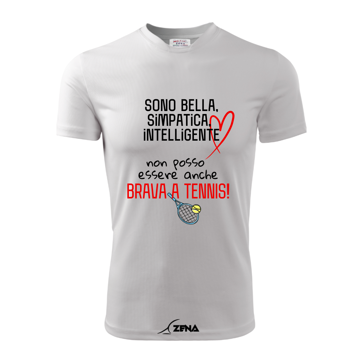 T-Shirt Cotone TENNIS - BRAVO/A - Zena Padel