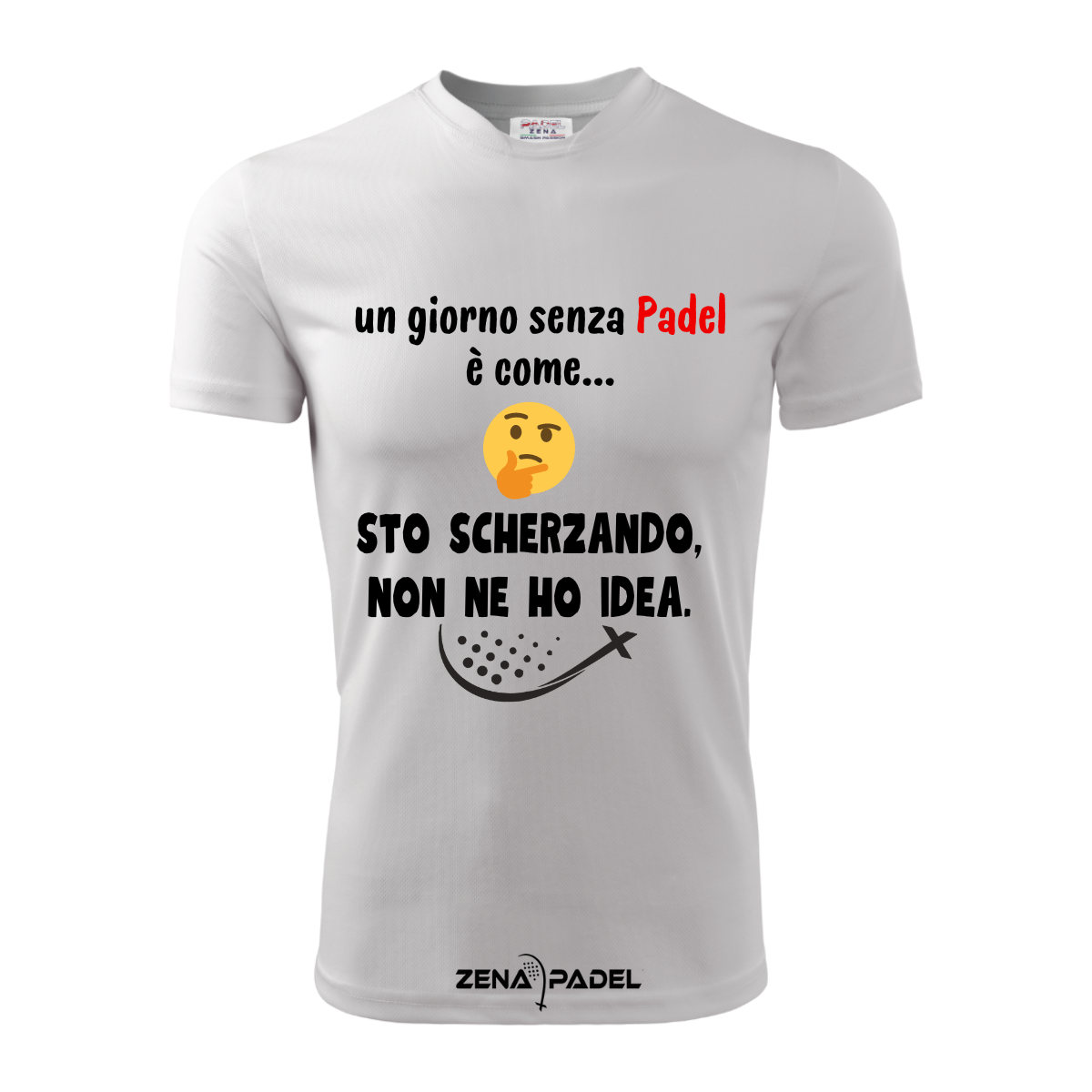 T-Shirt Cotone UN GIORNO SENZA PADEL - Zena Padel