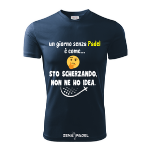 T-Shirt Cotone UN GIORNO SENZA PADEL - Zena Padel