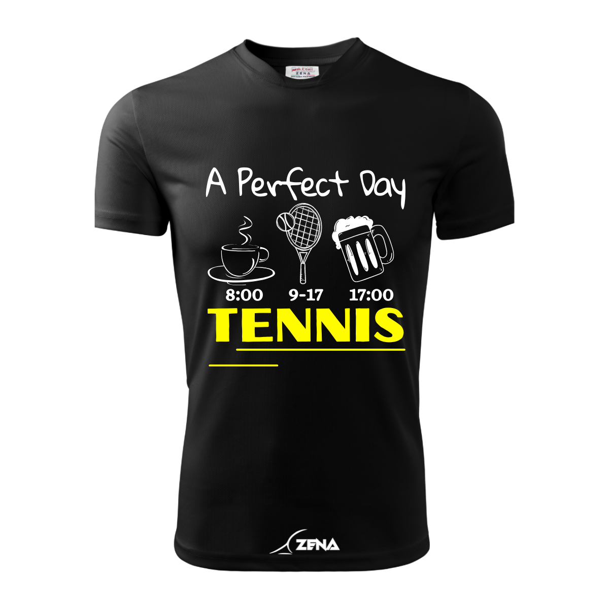 T-Shirt Cotone TENNIS - PERFECT DAY - Zena Padel