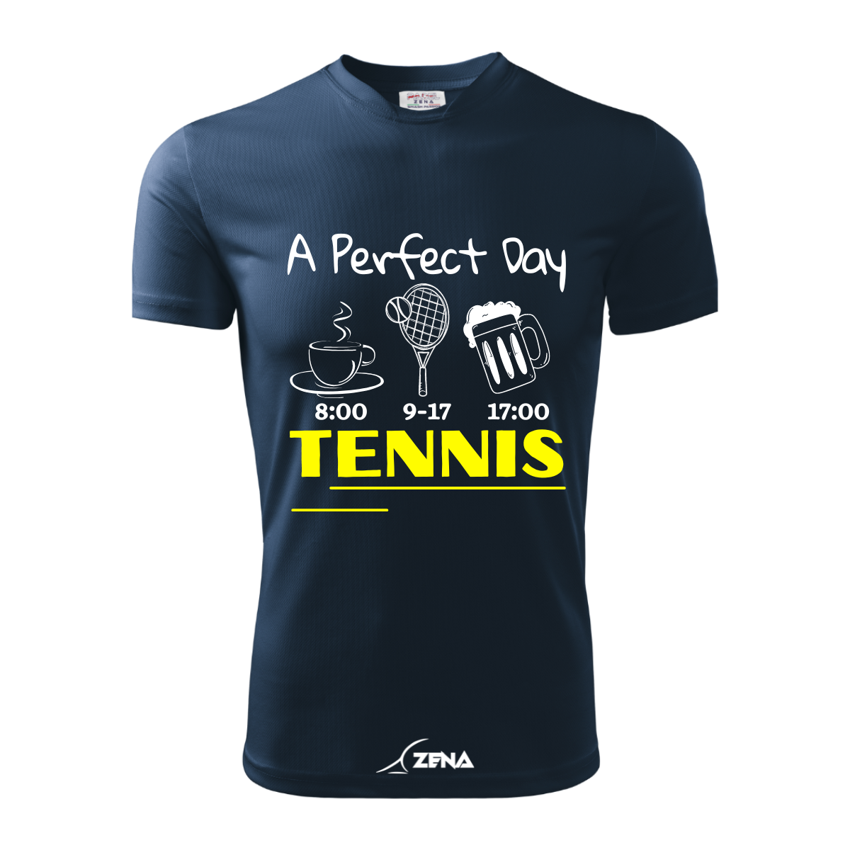 T-Shirt Cotone TENNIS - PERFECT DAY - Zena Padel