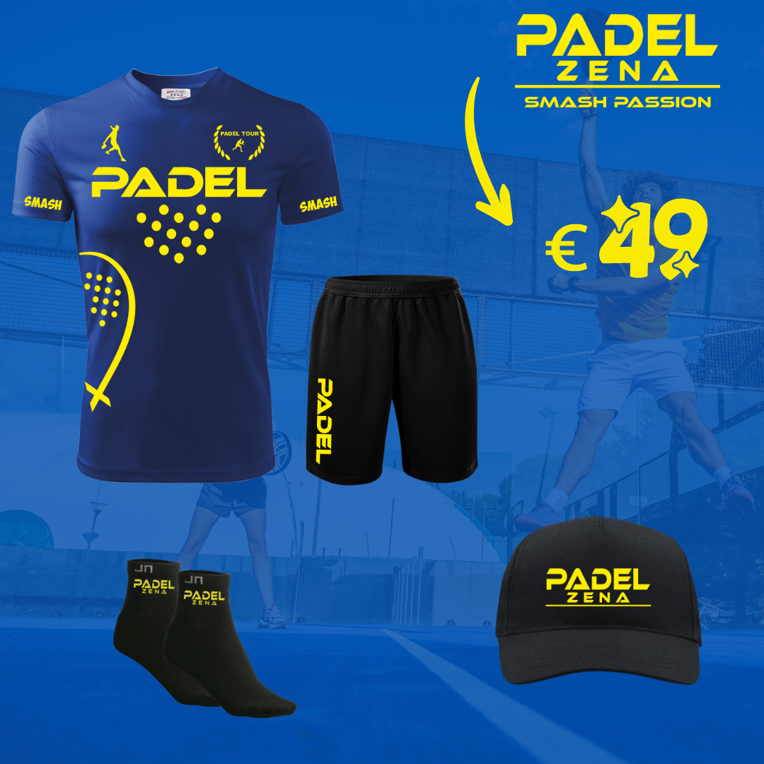 KIT SUMMER BOOST Padel1 Royal/Giallo - Zena Padel