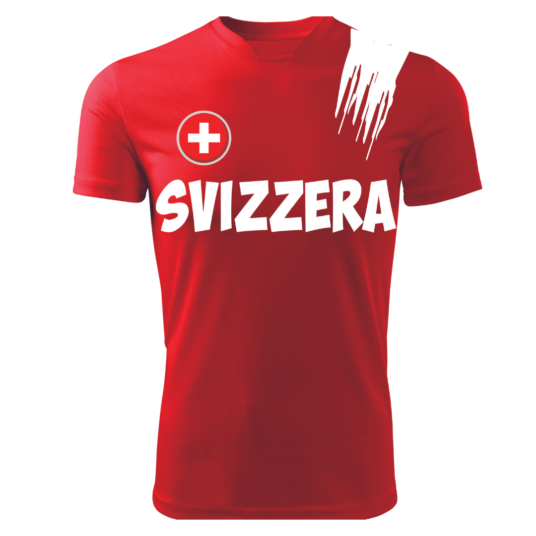 T-Shirt EUROPEI SVIZZERA - Zena Padel