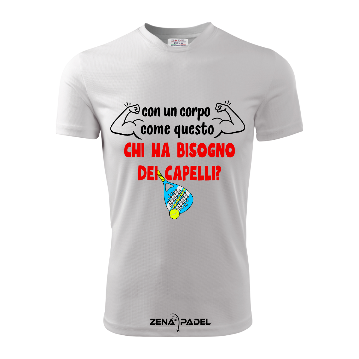 T-Shirt Cotone CORPO COME QUESTO Padel - Zena Padel