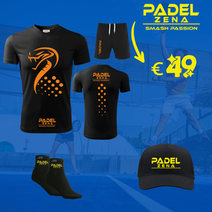 KIT SUMMER BOOST Cobra Nero/Arancione - Zena Padel