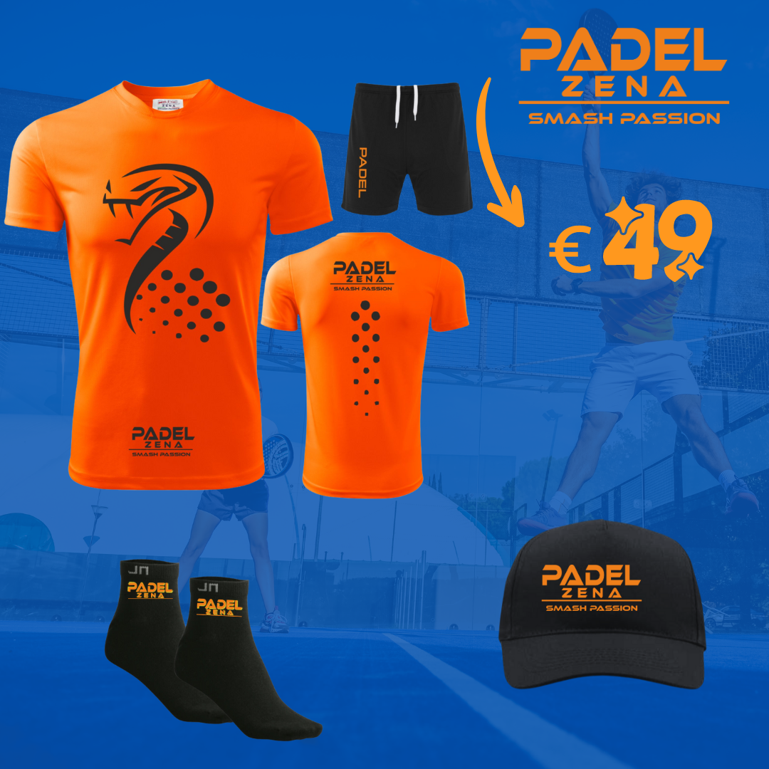 KIT SUMMER BOOST Cobra Arancione/Nero - Zena Padel