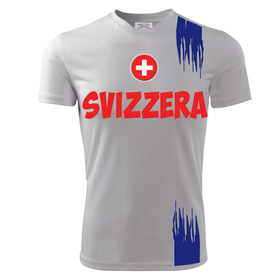 T-Shirt EUROPEI SVIZZERA - Zena Padel