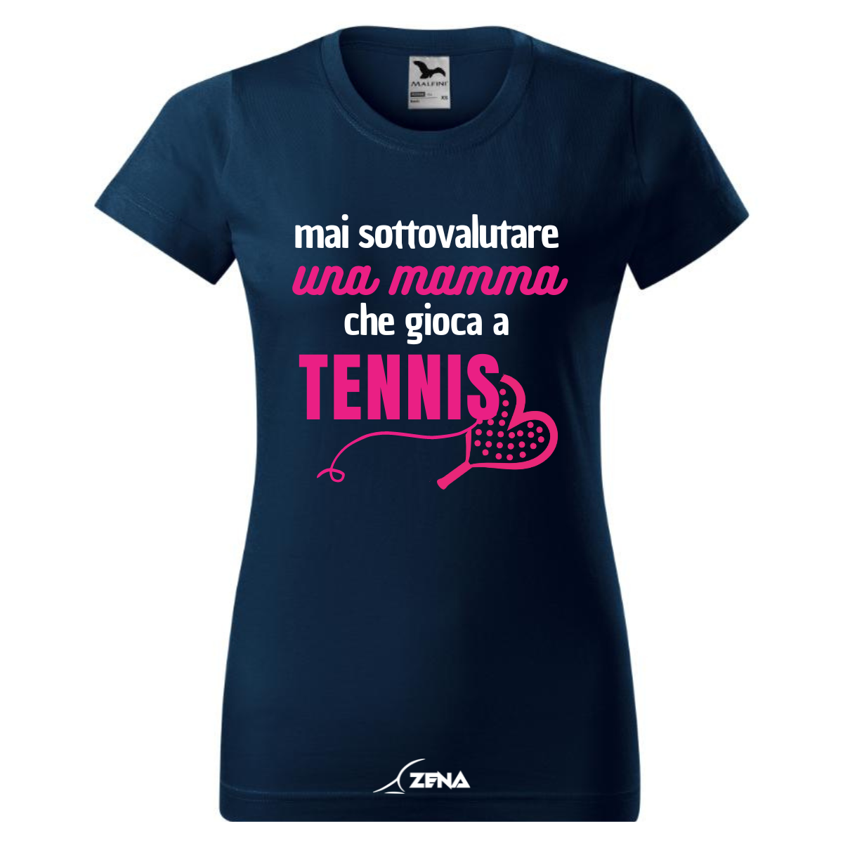 T-Shirt Cotone DONNA TENNIS - MAI SOTTOVALURE (Mamma) - Zena Padel