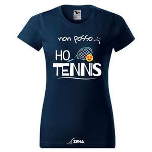 T-Shirt Cotone DONNA TENNIS - NON POSSO - Zena Padel