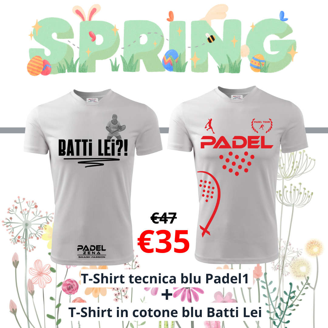 SPRING PROMO - WHITE - T-Shirt tecnica + cotone - Zena Padel