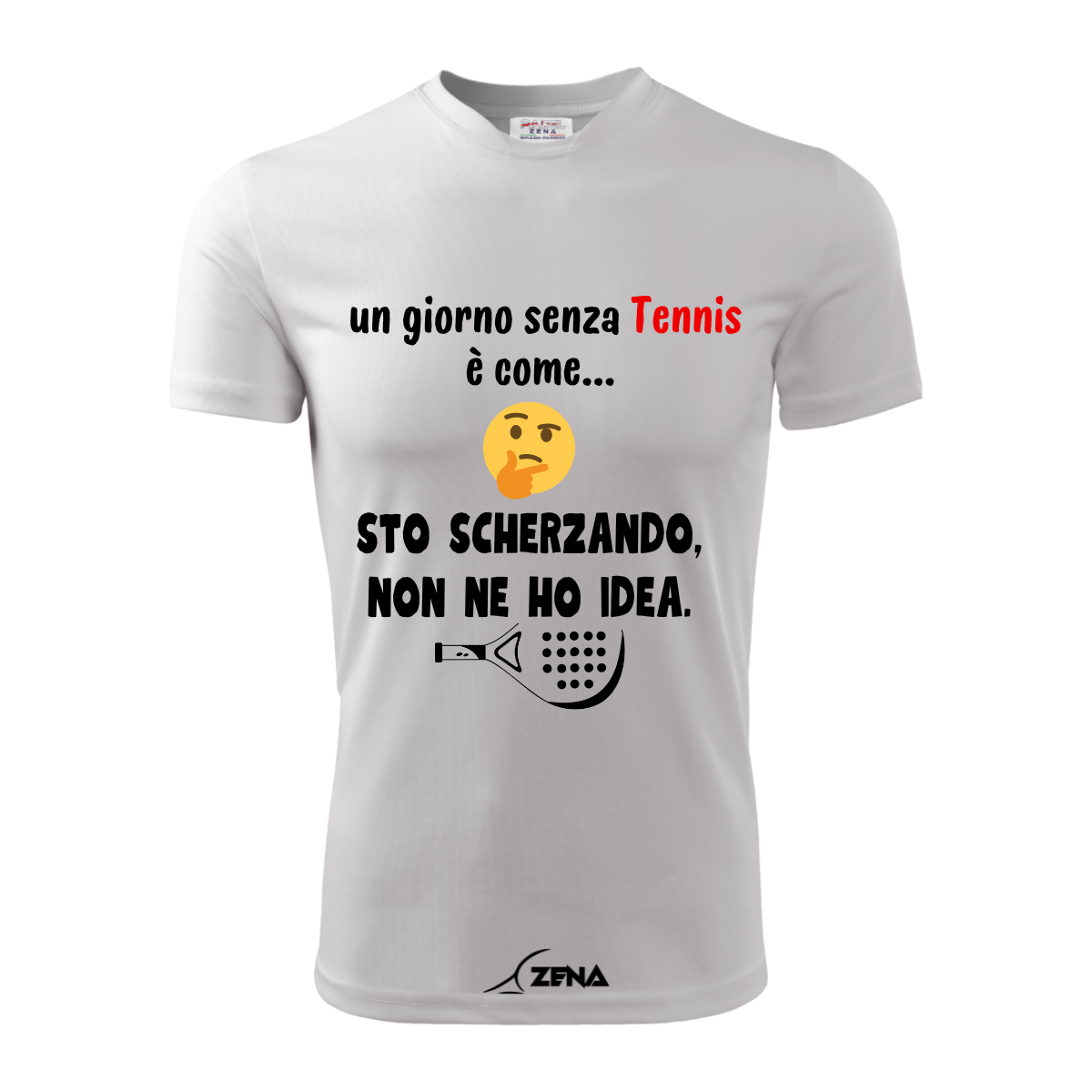 T-Shirt Cotone TENNIS - O VINCO O IMPARO - Zena Padel