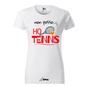 T-Shirt Cotone DONNA TENNIS - NON POSSO - Zena Padel