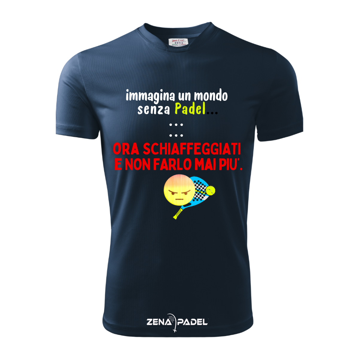 T-Shirt Cotone UN MONDO SENZA Padel - Zena Padel