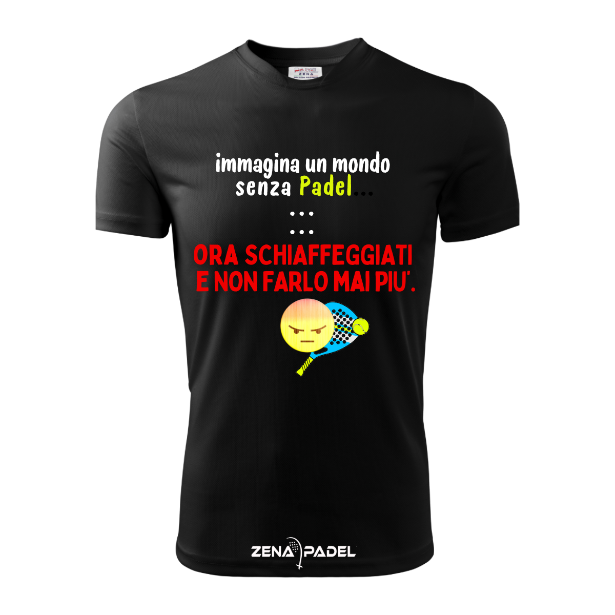 T-Shirt Cotone UN MONDO SENZA Padel - Zena Padel