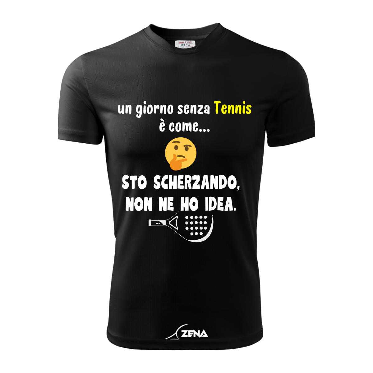 T-Shirt Cotone TENNIS - O VINCO O IMPARO - Zena Padel