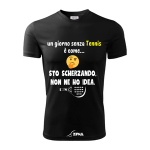 T-Shirt Cotone TENNIS - UN GIORNO SENZA - Zena Padel