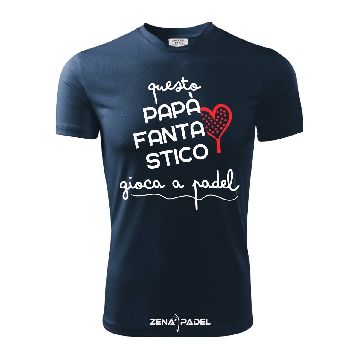 T-Shirt Cotone PAPA' FANTASTICO Padel - Zena Padel