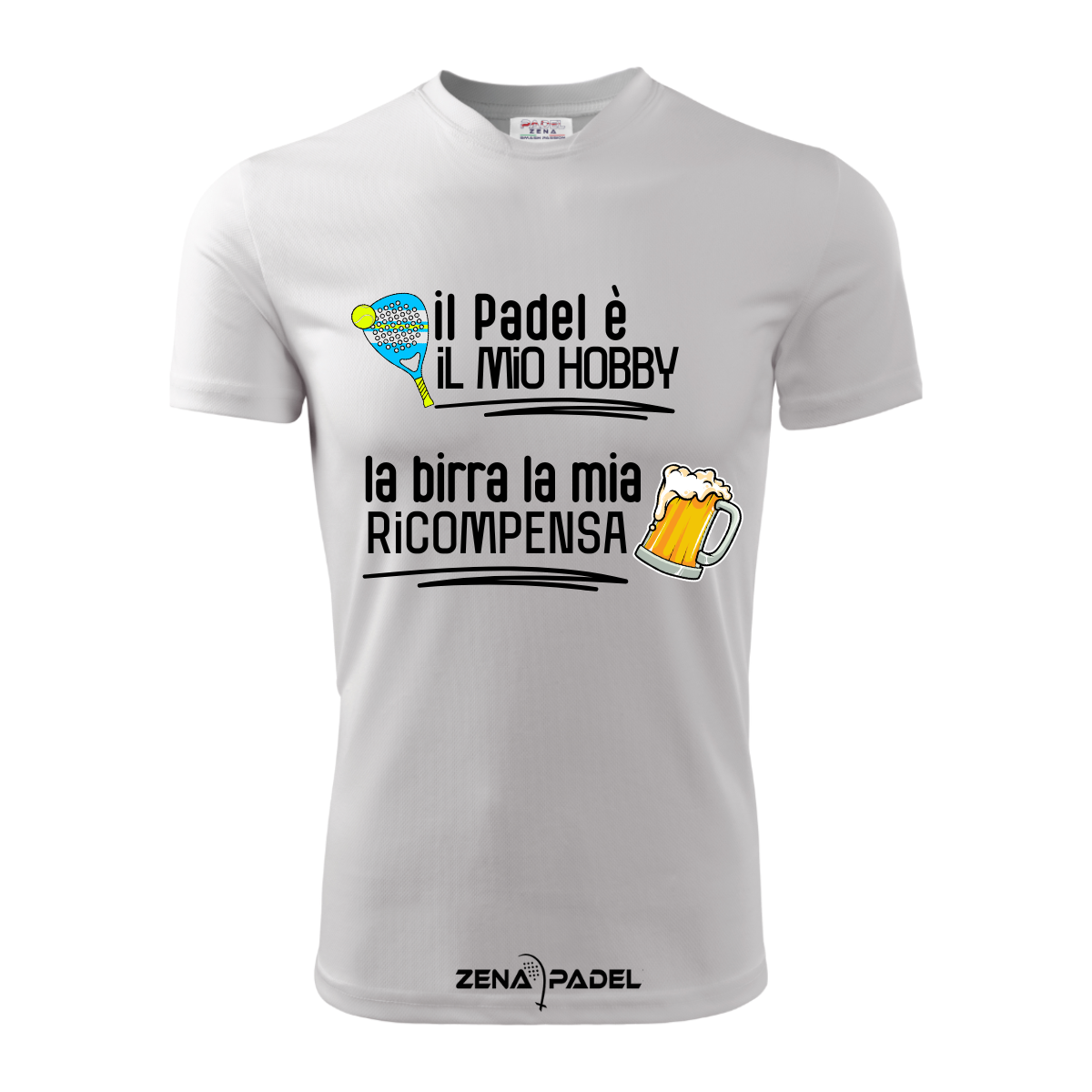 T-Shirt Cotone BIRRA Padel - Zena Padel