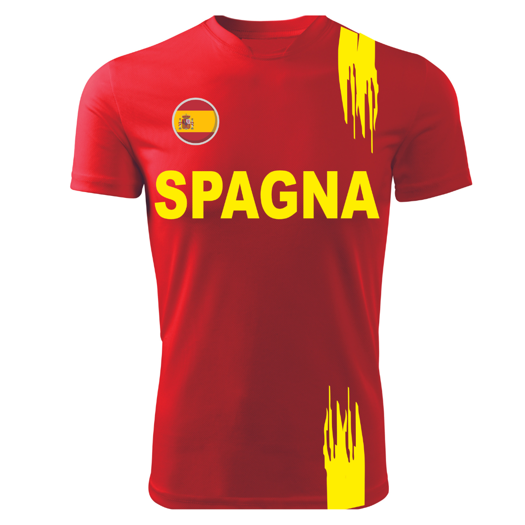 T-Shirt EUROPEI SPAGNA - Zena Padel