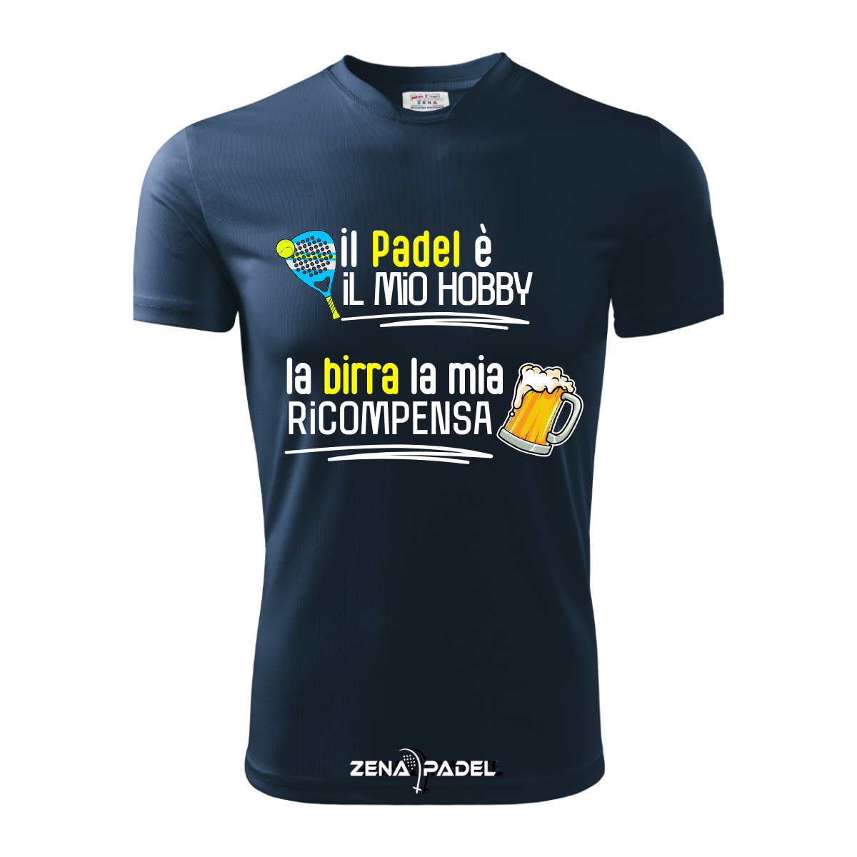 T-Shirt Cotone BIRRA Padel - Zena Padel