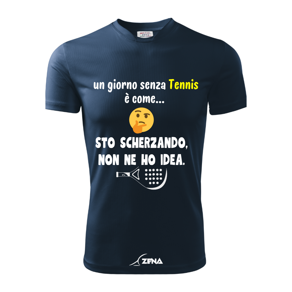 T-Shirt Cotone TENNIS - UN GIORNO SENZA - Zena Padel