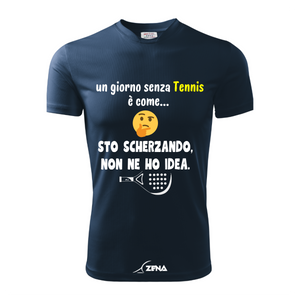 T-Shirt Cotone TENNIS - UN GIORNO SENZA - Zena Padel