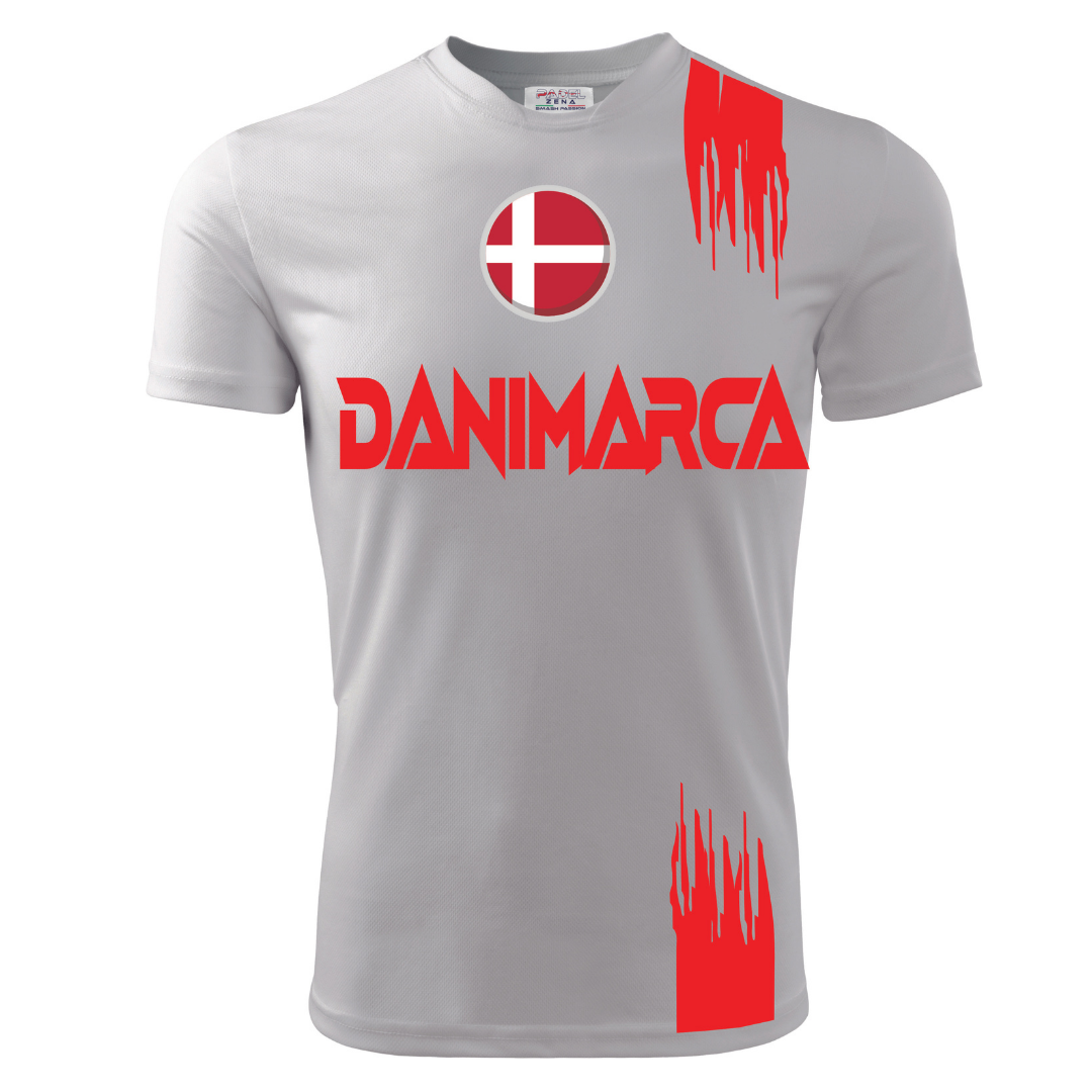 T-Shirt EUROPEI DANIMARCA - Zena Padel