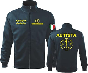 Felpa Personalizzabile Zip | Soccorritore Infermiere Autista 112 Medico OSS | Semplice - Zena Padel