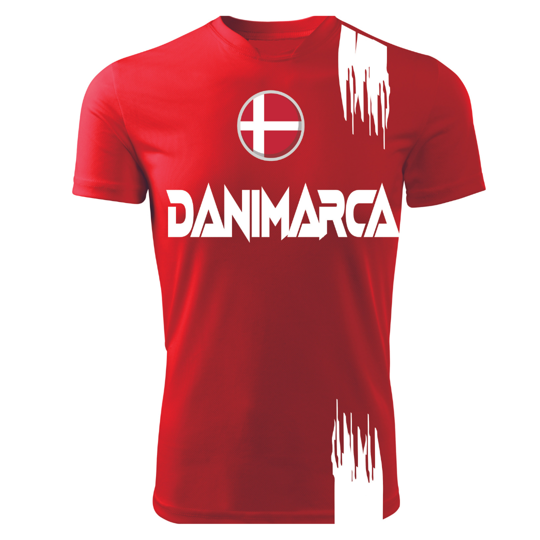 T-Shirt EUROPEI DANIMARCA - Zena Padel