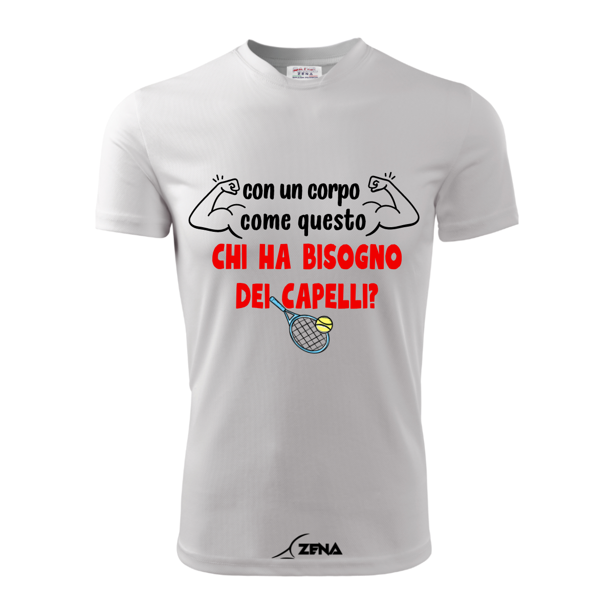 T-Shirt Cotone TENNIS - CORPO COME QUESTO - Zena Padel