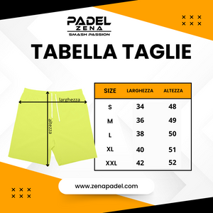 Pantaloncino Premium Yellow - Zena Padel