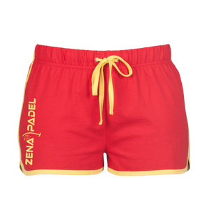 Pantaloncini SHORTS Matilde (Donna) - Rosso/Giallo - Zena Padel