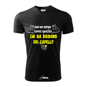 T-Shirt Cotone TENNIS - CORPO COME QUESTO - Zena Padel