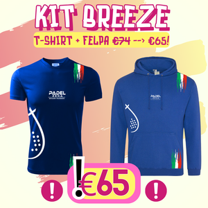 KIT BREEZE ROYAL T-Shirt + Felpa - Zena Padel