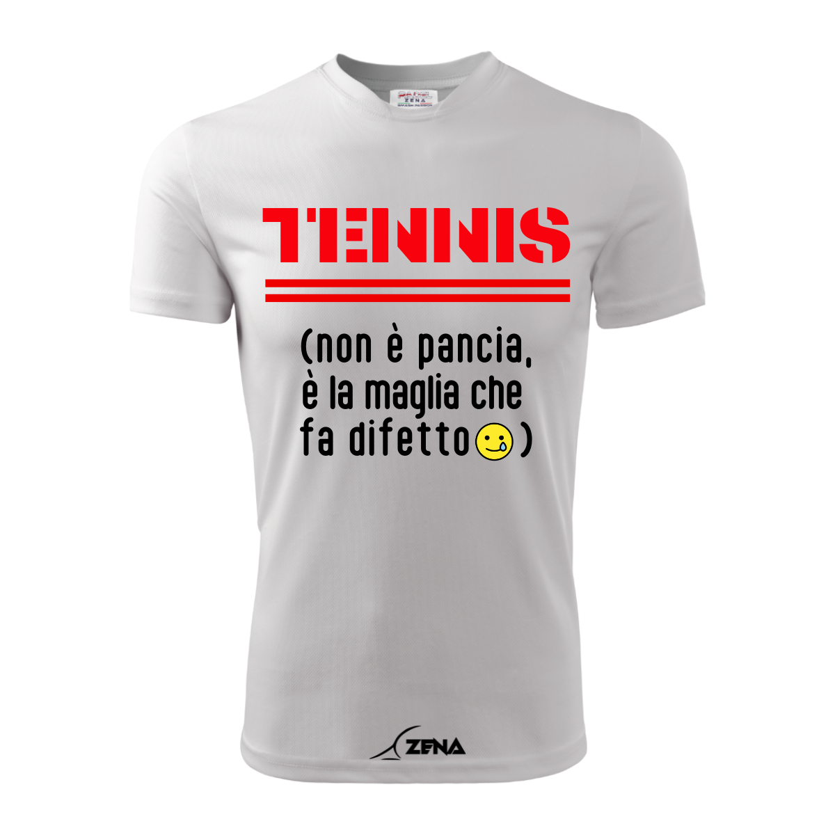 T-Shirt Cotone TENNIS - PANCIA - Zena Padel