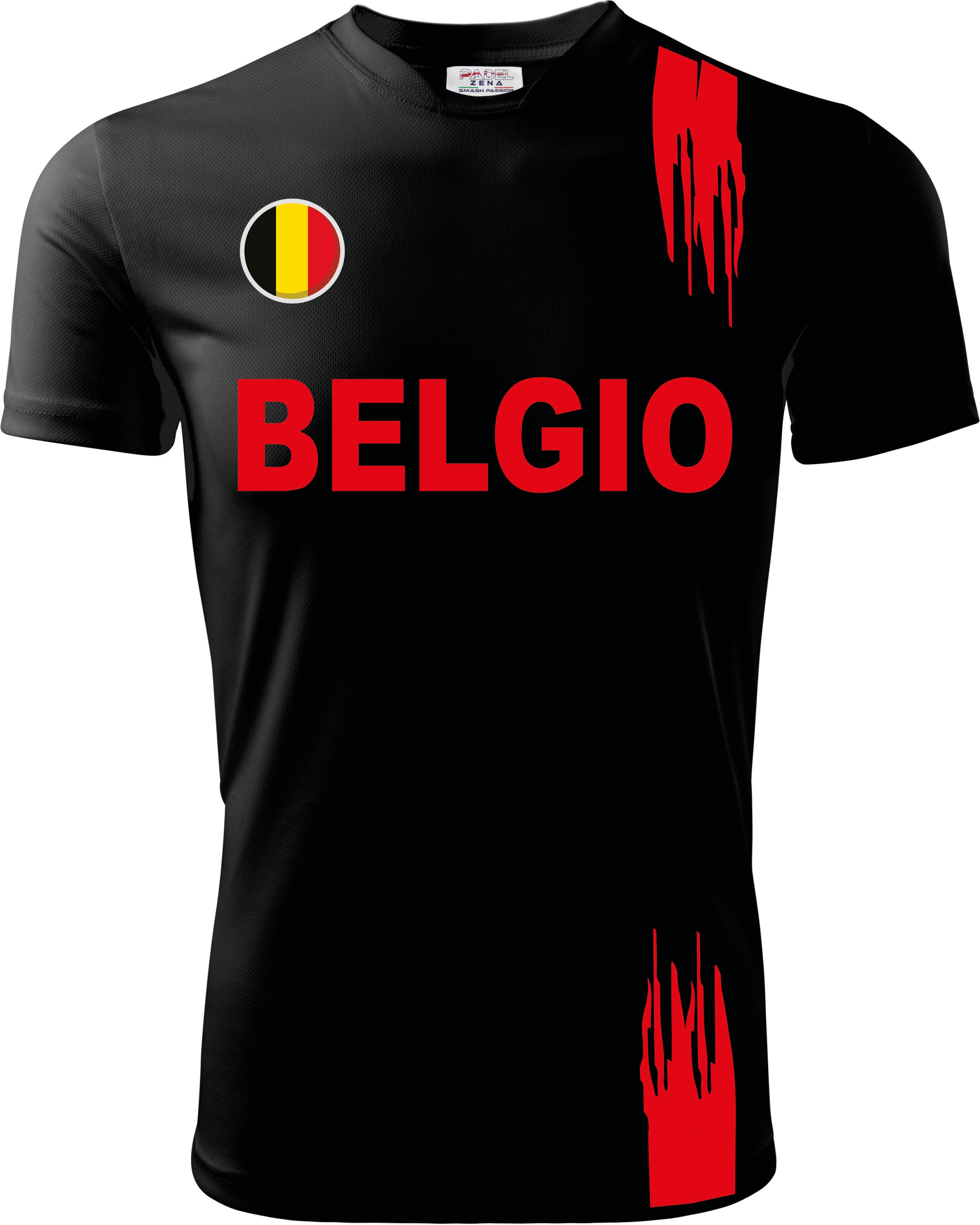 T-Shirt Padel Europei BELGIO - Zena Padel