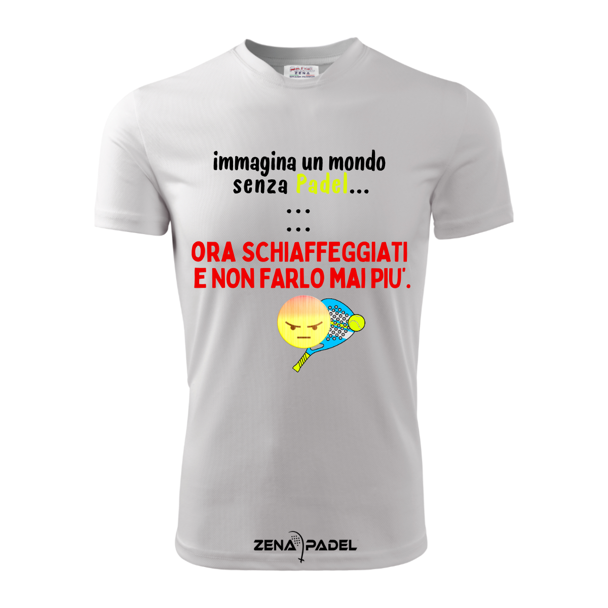 T-Shirt Cotone UN MONDO SENZA Padel - Zena Padel