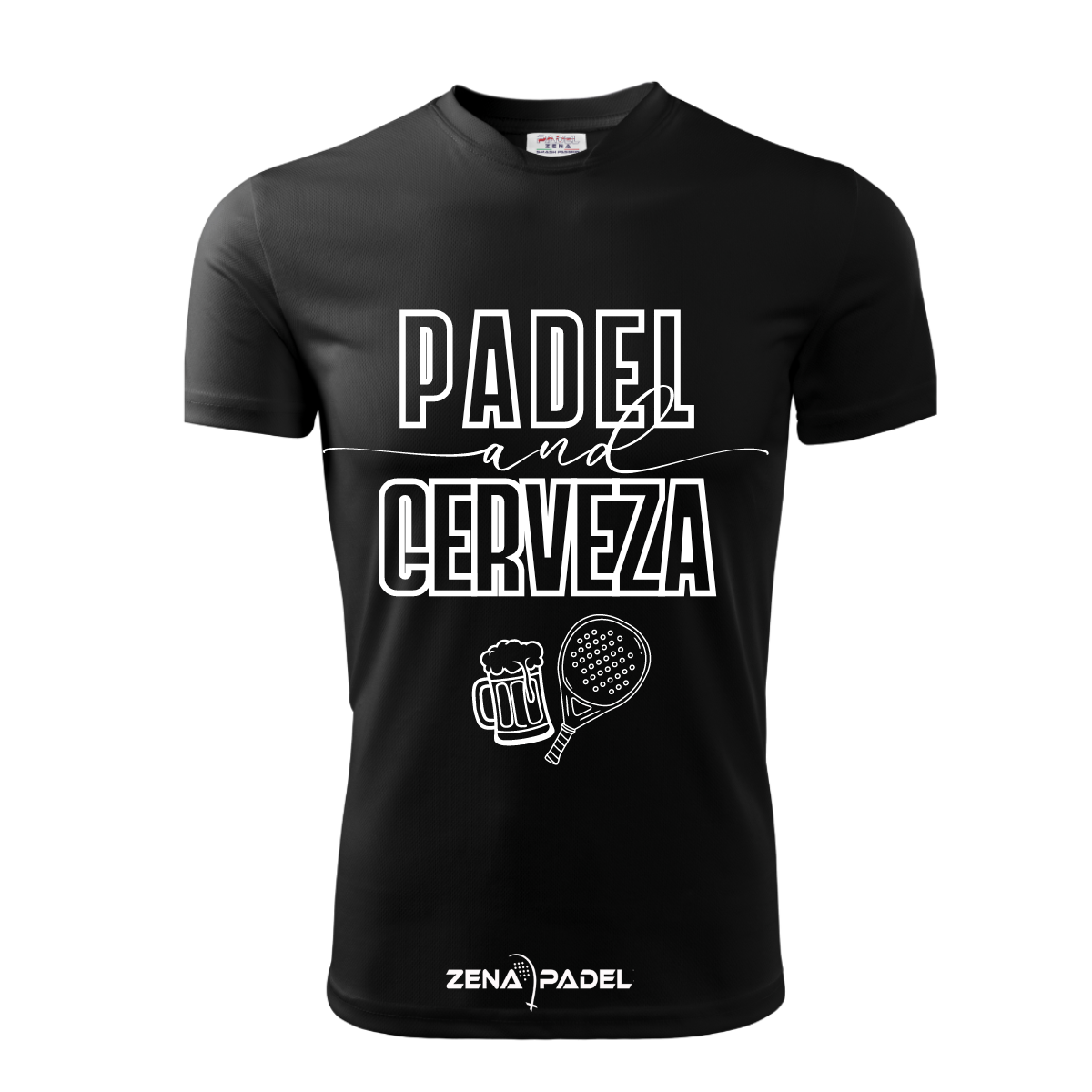 T-Shirt Cotone PADEL&CERVEZA - ESP - Zena Padel