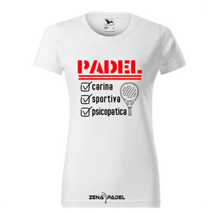 T-Shirt Cotone PSICOPATICA (DONNA) - Zena Padel