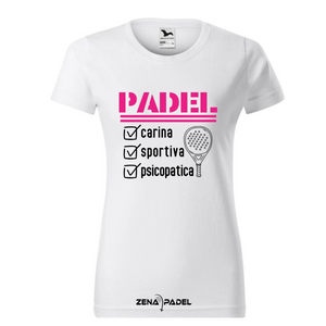 T-Shirt Cotone PSICOPATICA (DONNA) - Zena Padel