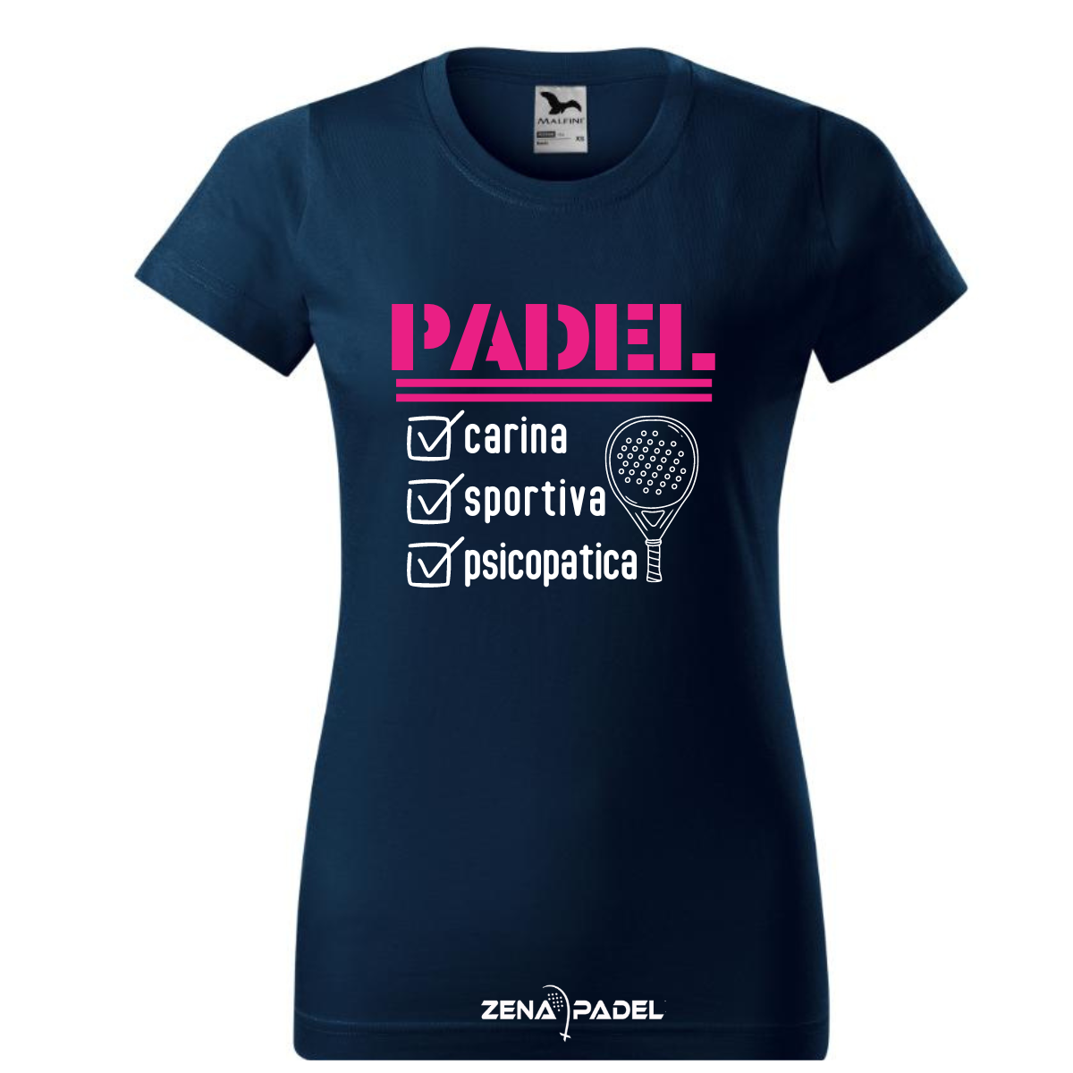 T-Shirt Cotone PSICOPATICA (DONNA) - Zena Padel