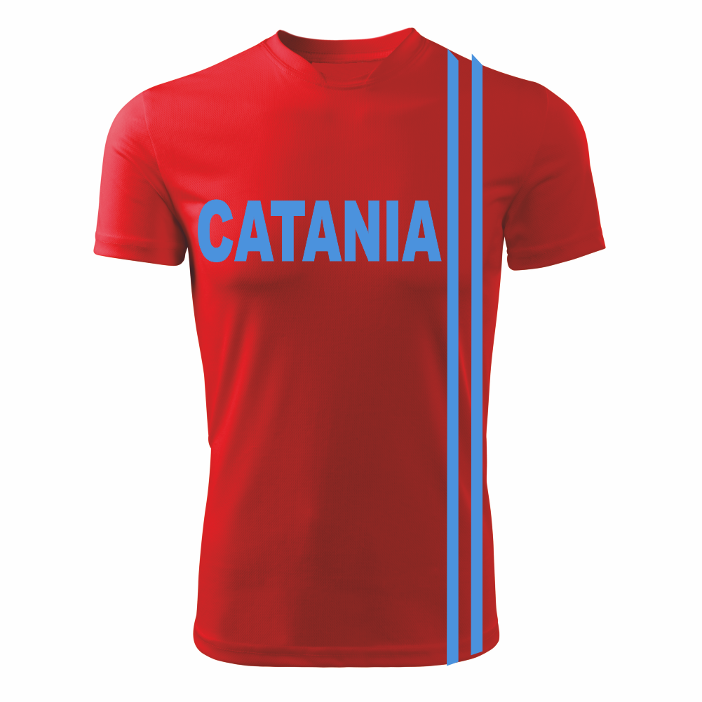 T-Shirt CATANIA Rossa (Taglie Adulto/Bimbo)