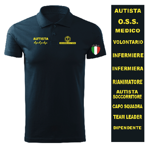 Polo Personalizzabile | Soccorritore Infermiere Autista Medico...| Esculapio - Zena Padel