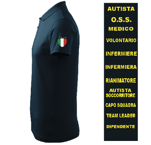 Polo Personalizzabile | Soccorritore Infermiere Autista Medico...| Esculapio - Zena Padel