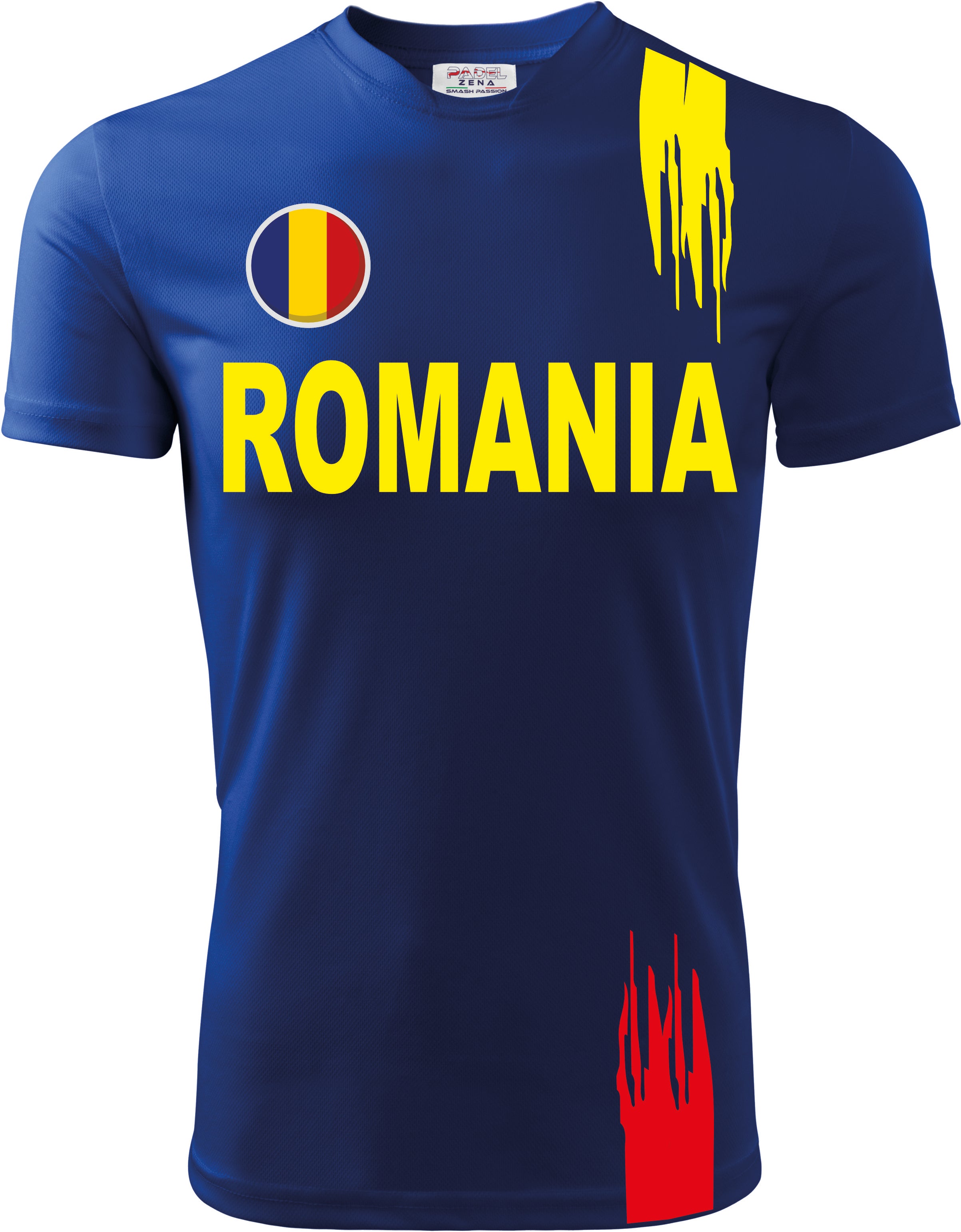 T-Shirt Padel Europei ROMANIA - Zena Padel