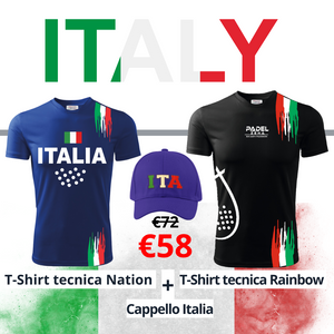 PROMO ITALY - 2 T-Shirt Tecniche + Cappellino - Zena Padel