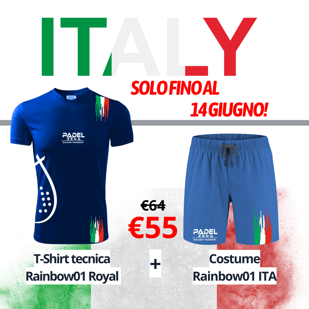 PROMO EUROPEI - 1 T-Shirt Tecnica + Costume - Zena Padel