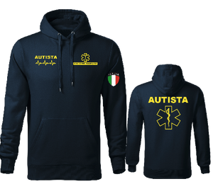 Felpa Personalizzabile Cappuccio | Soccorritore Infermiere Autista Soccorso Ambulanza 112 - Zena Padel